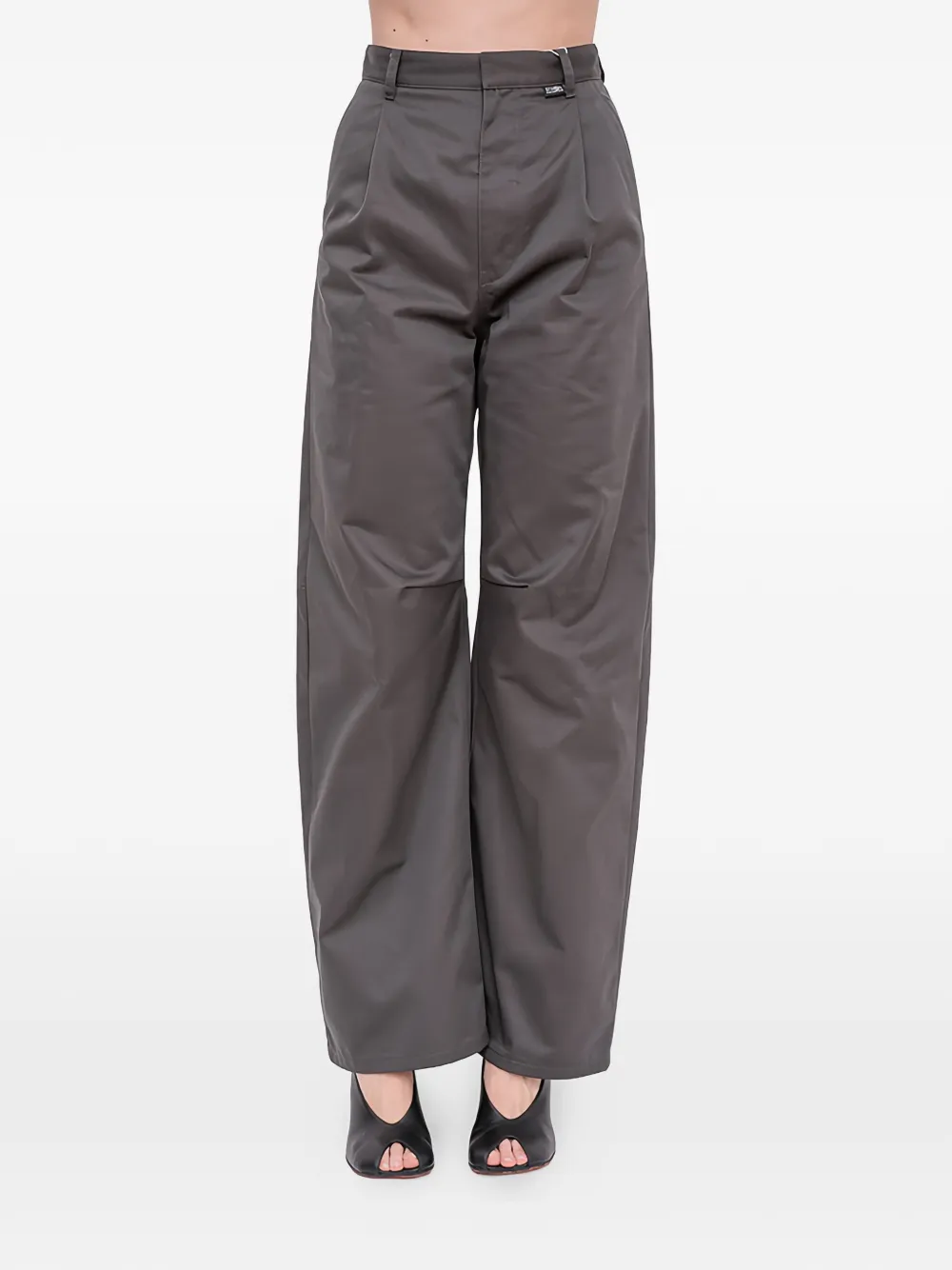 MM6 Maison Margiela Plooibroek met wijde pijpen Grijs