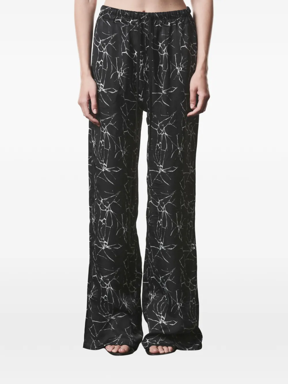 Thom Krom marble print trousers - Nero