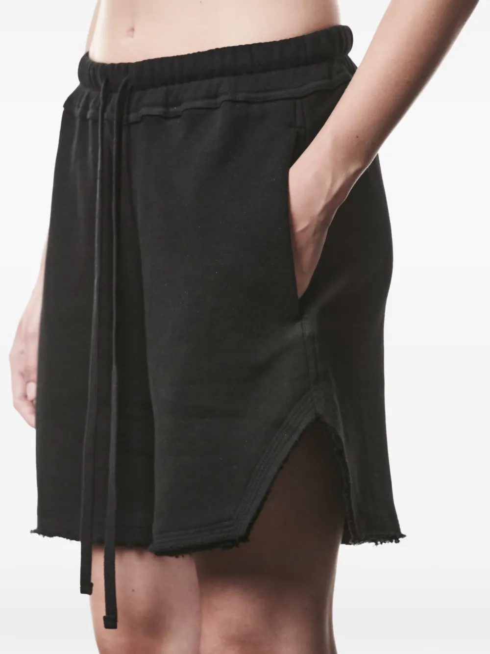 Thom Krom Shorts met trekkoordtaille Zwart