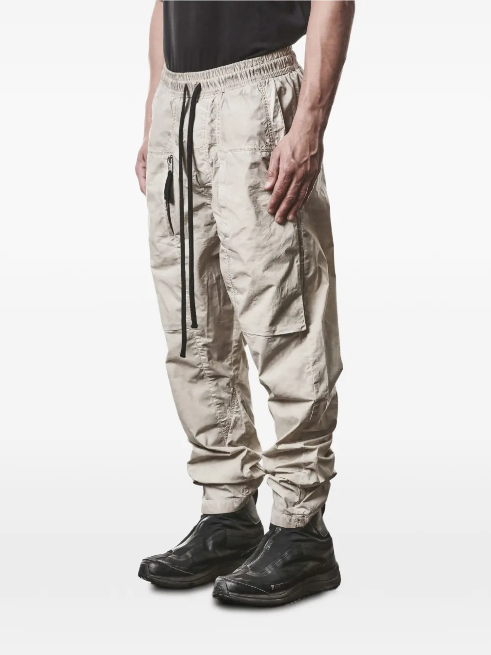 Zip-Pocket Drawstring-Waist Trousers