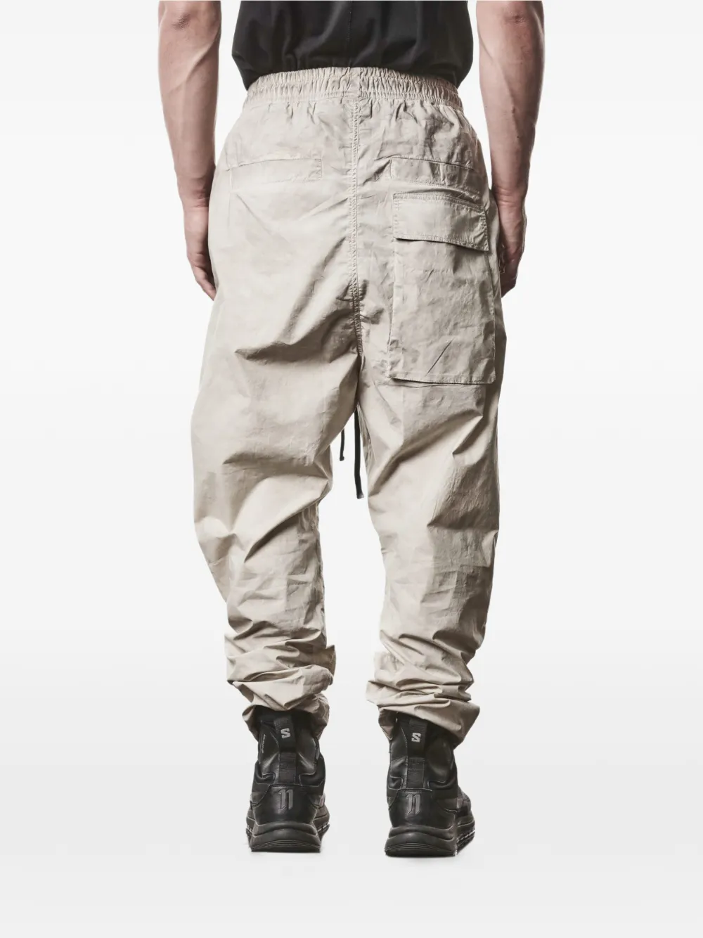 Zip-Pocket Drawstring-Waist Trousers