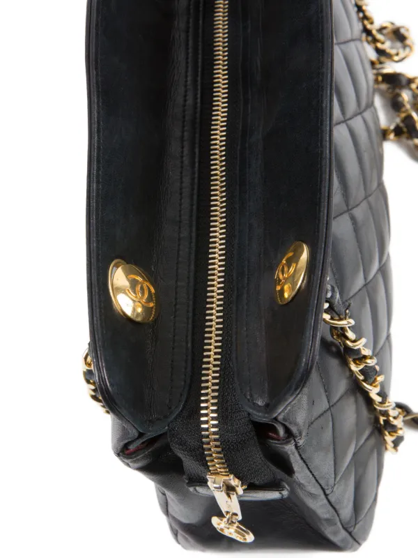 CHANEL Pre-Owned 1980s キルティングレザーショルダーバッグ
