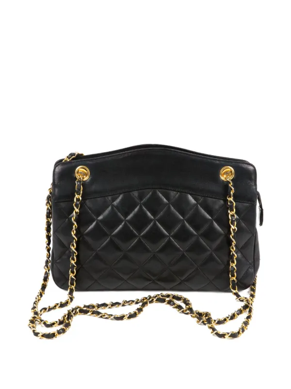 CHANEL Pre-Owned 1980s キルティングレザーショルダーバッグ
