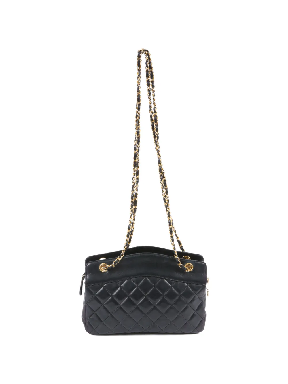 CHANEL Pre-Owned 1980s quilted leather shoulder bag - Nero