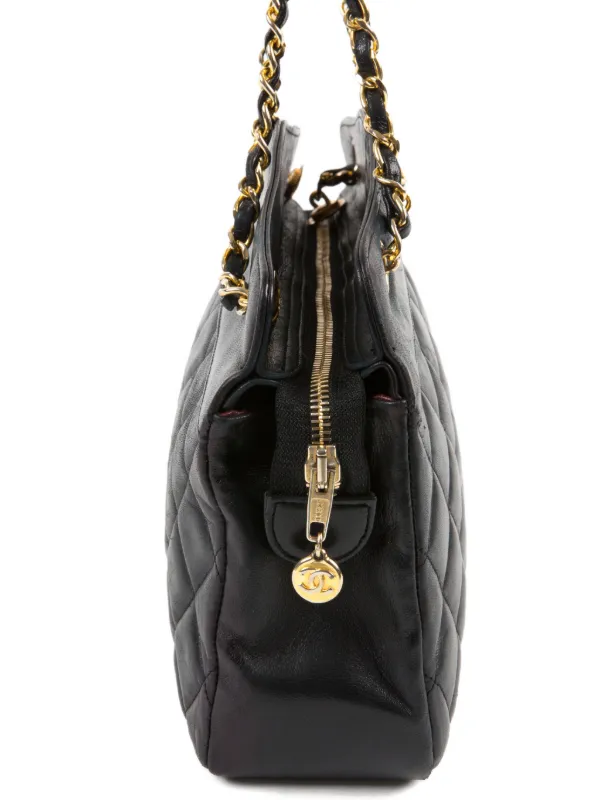 CHANEL Pre-Owned 1980s キルティングレザーショルダーバッグ
