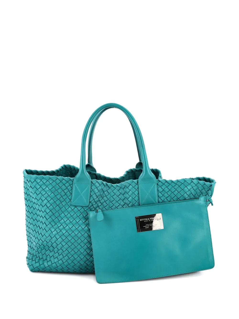 Bottega Veneta Pre-Owned Cabat Intrecciato Nappa Medium tote bag - Verde