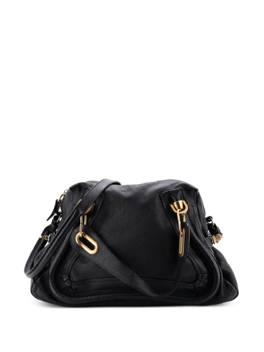 Chloé Pre-Owned Paraty Top Handle Bag Leather Medium satchel - Nero