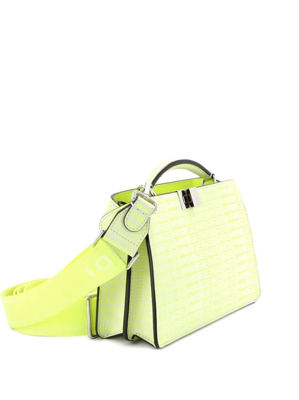 Fendi Pre-Owned x Marc Jacobs Peekaboo ISeeU XCross Bag Printed Logo Embossed Leather crossbody bag - Multicolore