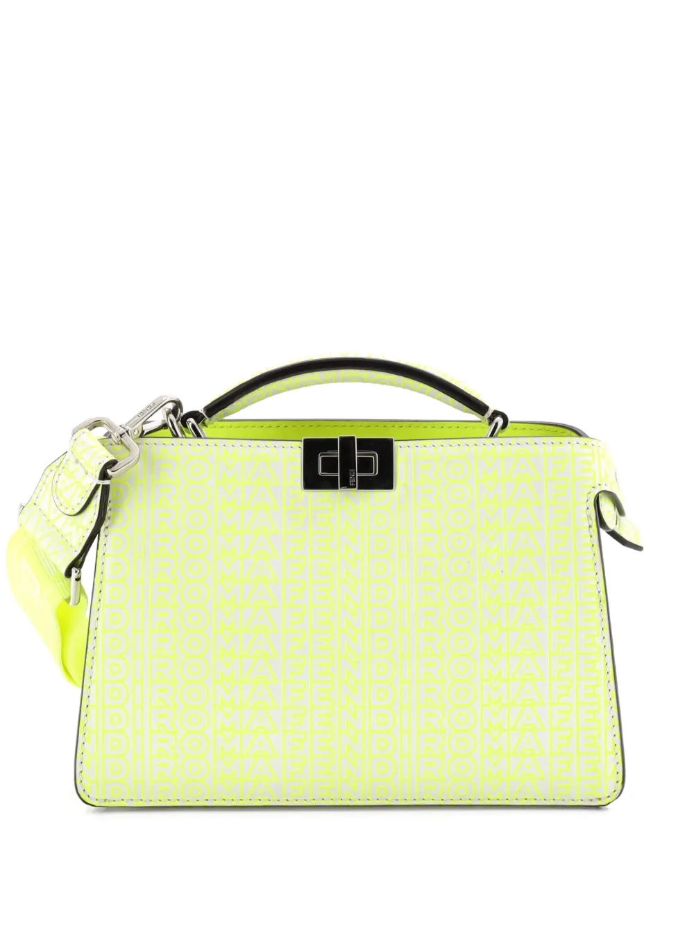 Fendi Pre-Owned x Marc Jacobs Peekaboo ISeeU XCross Bag Printed Logo Embossed Leather crossbody bag - Multicolore