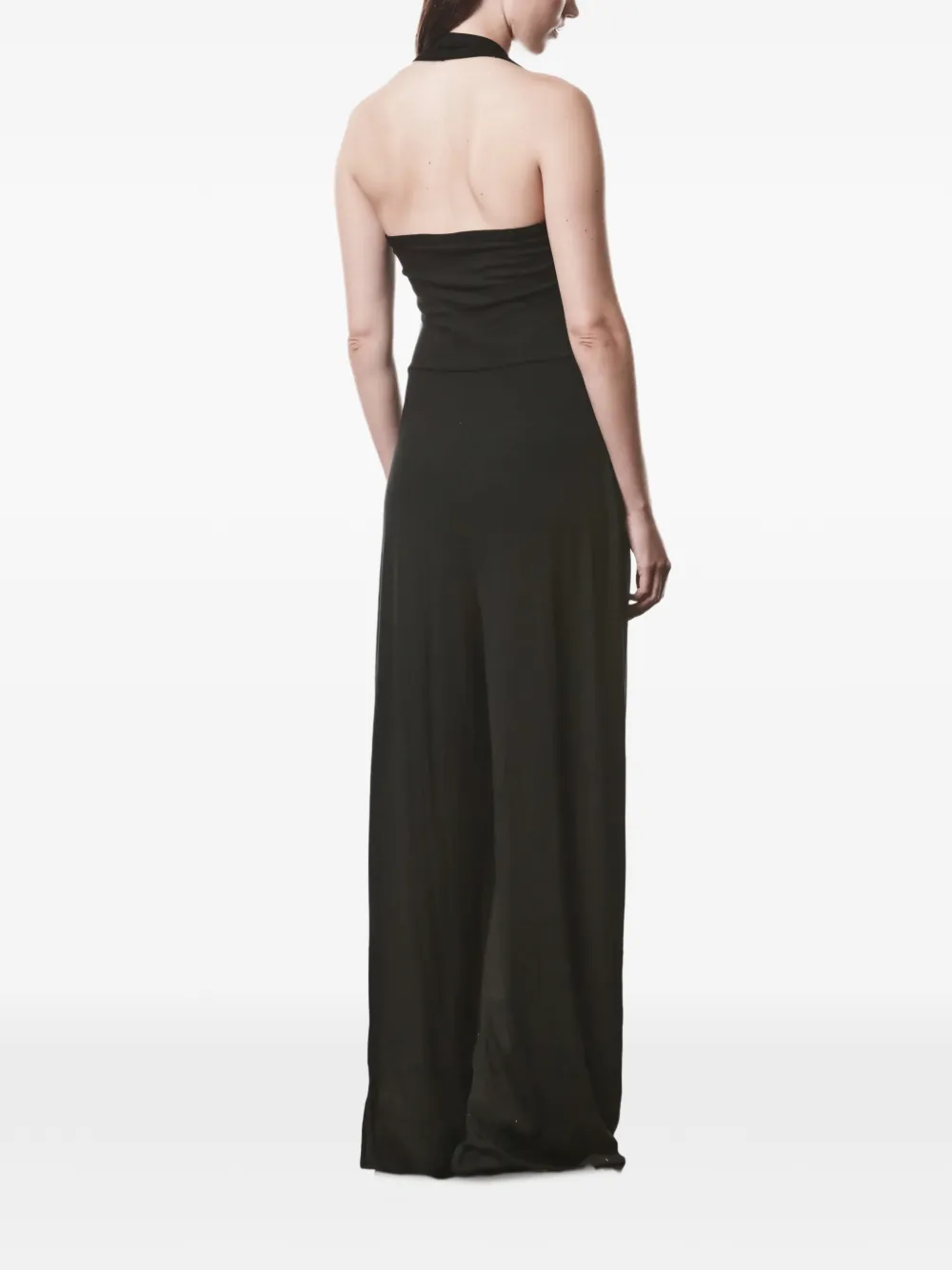 Thom Krom Jumpsuit met V-hals Zwart