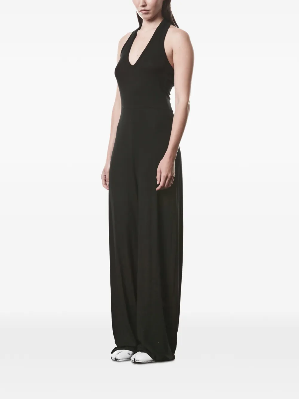  Thom Krom V-neck Jumpsuit - Black 