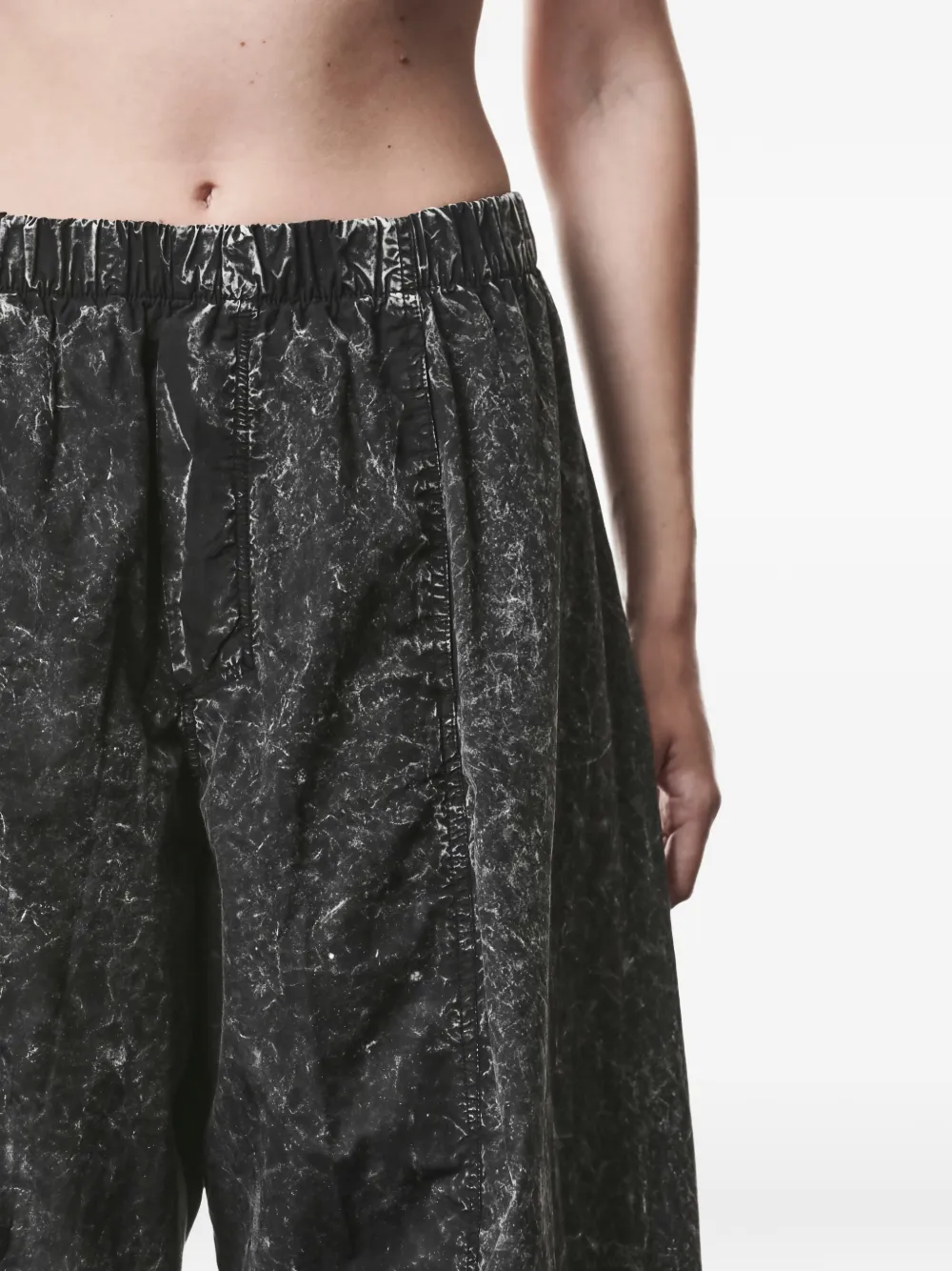 Thom Krom Broek met marmerprint Zwart
