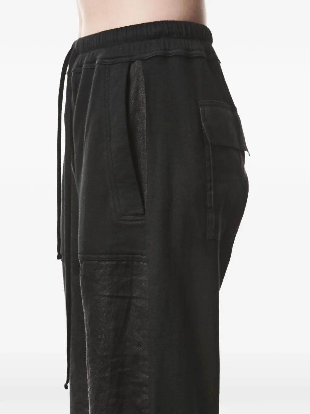 Drawstring Patch Cotton Trousers