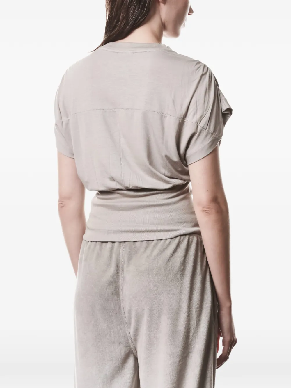 Thom Krom Gesmockt T-shirt Grijs