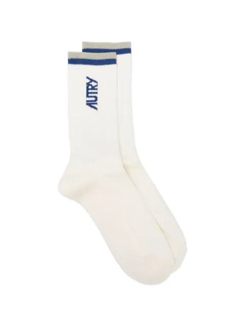 Autry logo stripe socks