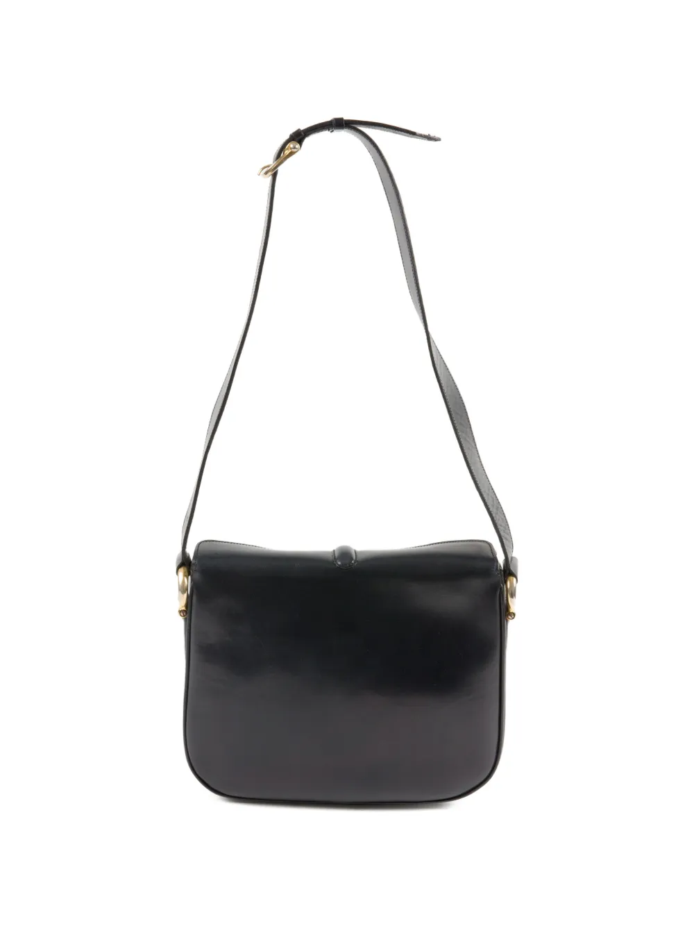 1990s Box Leather Shoulder Bag