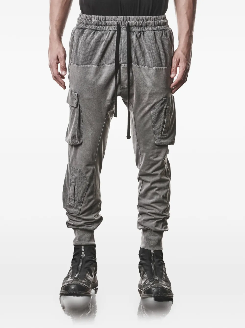 Thom Krom cargo drawstring pants - Grigio