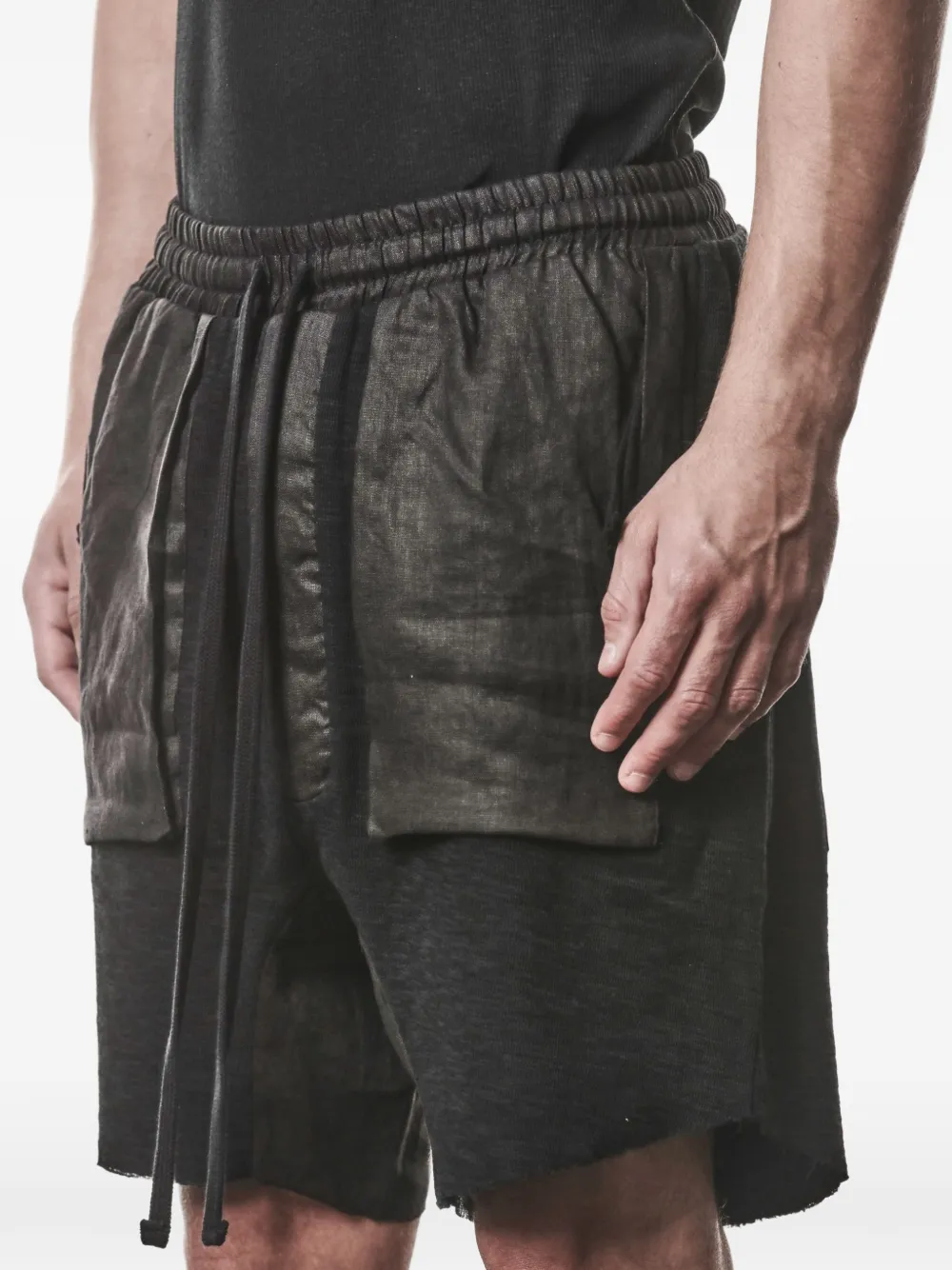 Thom Krom Shorts met trekkoord Zwart
