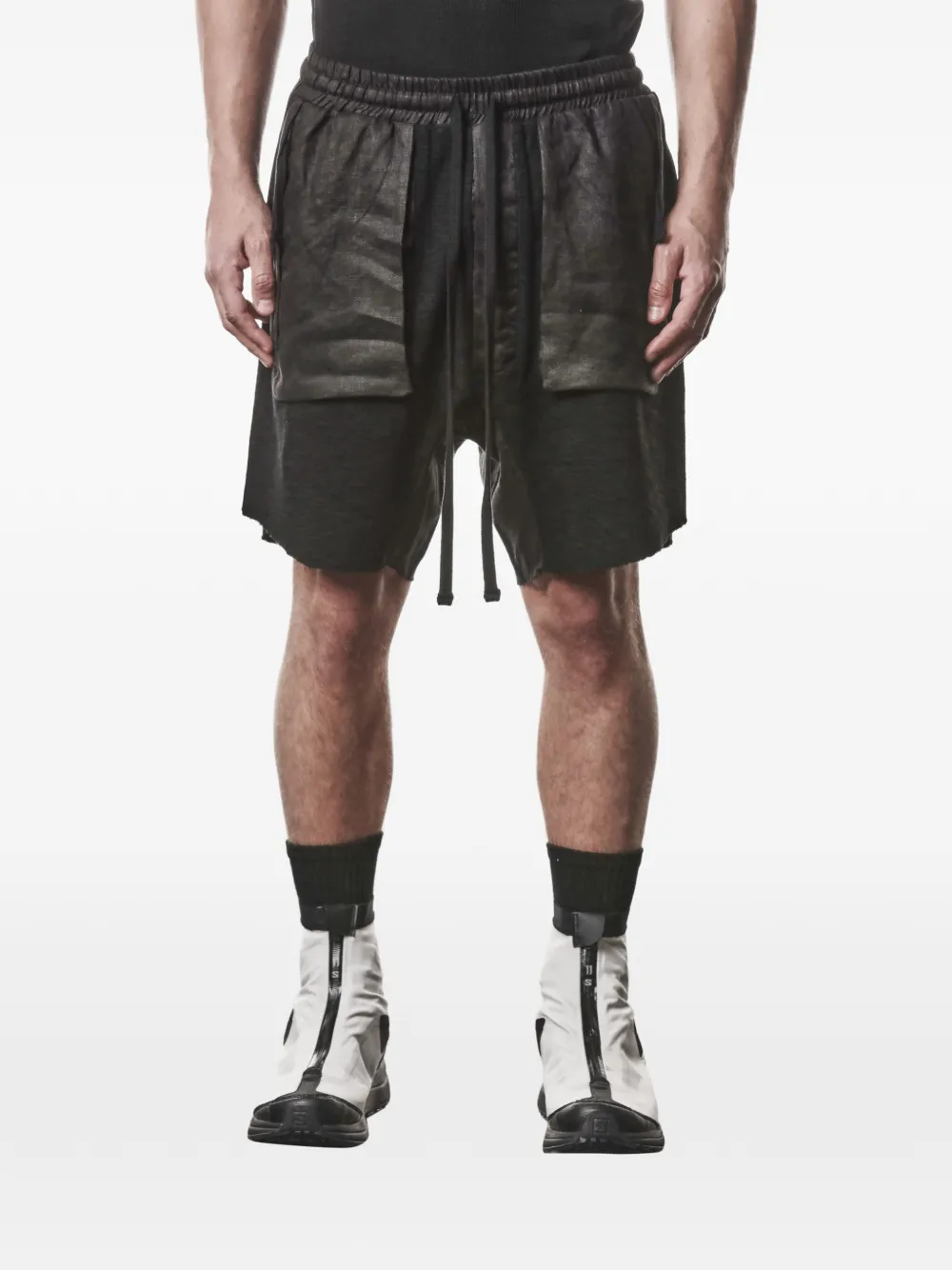 Thom Krom pocket drawstring shorts - Nero