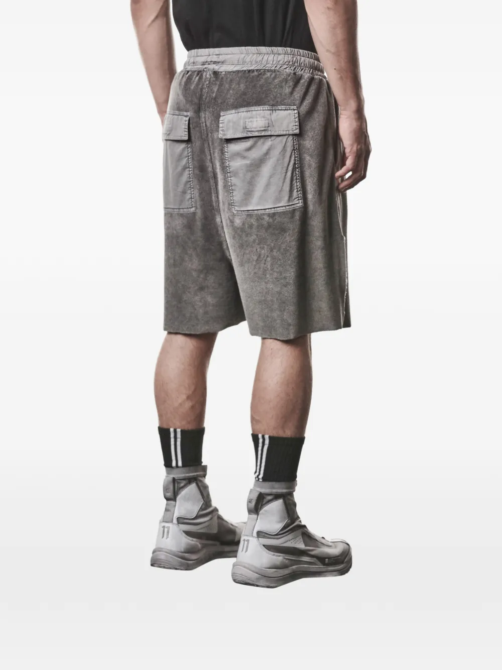 Thom Krom Cargo shorts met trekkoord Grijs
