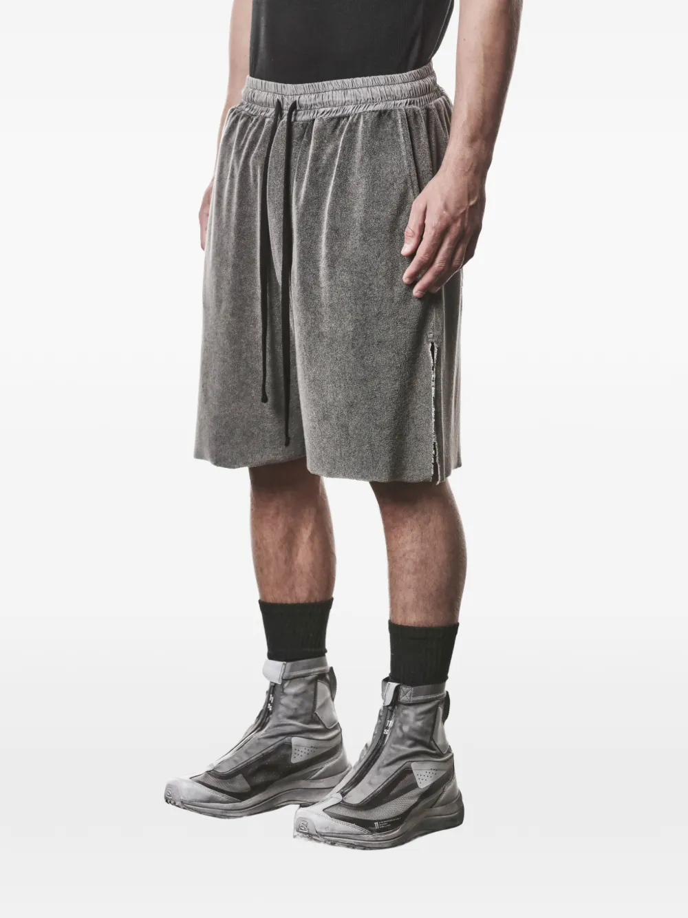  Thom Krom Cargo Drawstring Shorts - Grey 