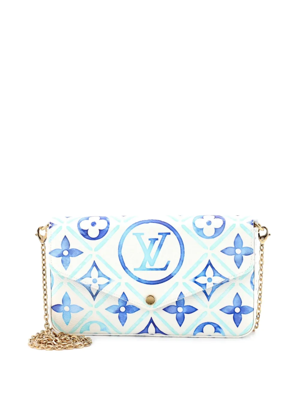 Louis Vuitton Pre-Owned Felicie Pochette Monogram Tiles By The Pool shoulder bag - Blau