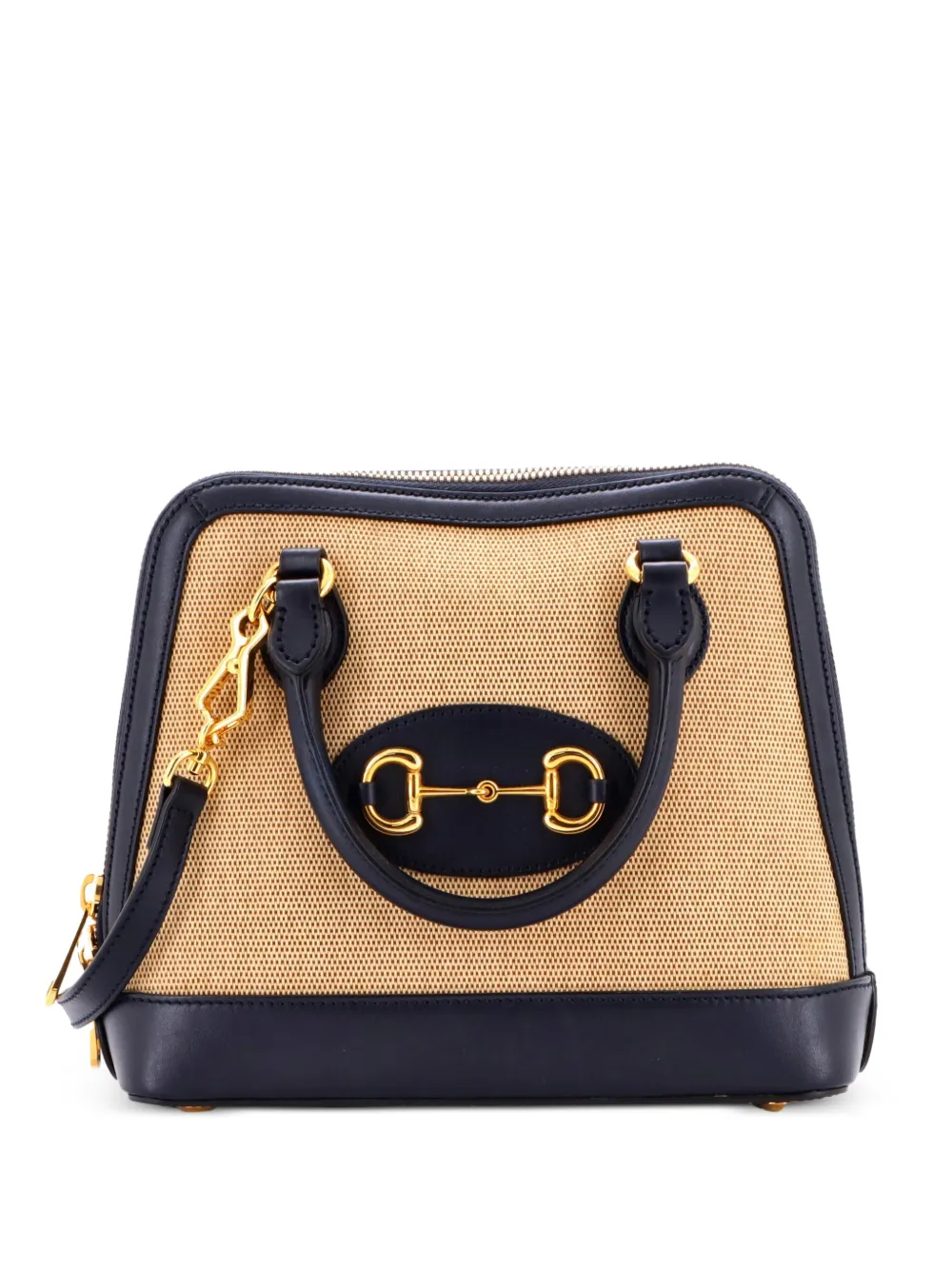 Gucci Pre-Owned Horsebit 1955 Top Handle Bag Canvas Mini satchel - Toni neutri