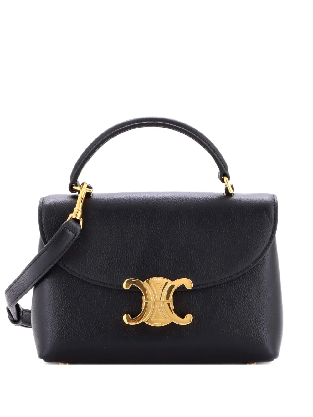 Celine Pre-Owned Nino Top Handle Bag Leather Teen satchel - Nero