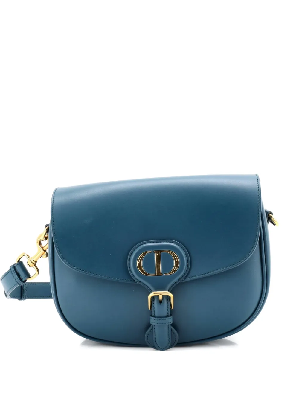 Christian Dior Pre-Owned Bobby Flap Bag Leather Medium crossbody bag - Blu