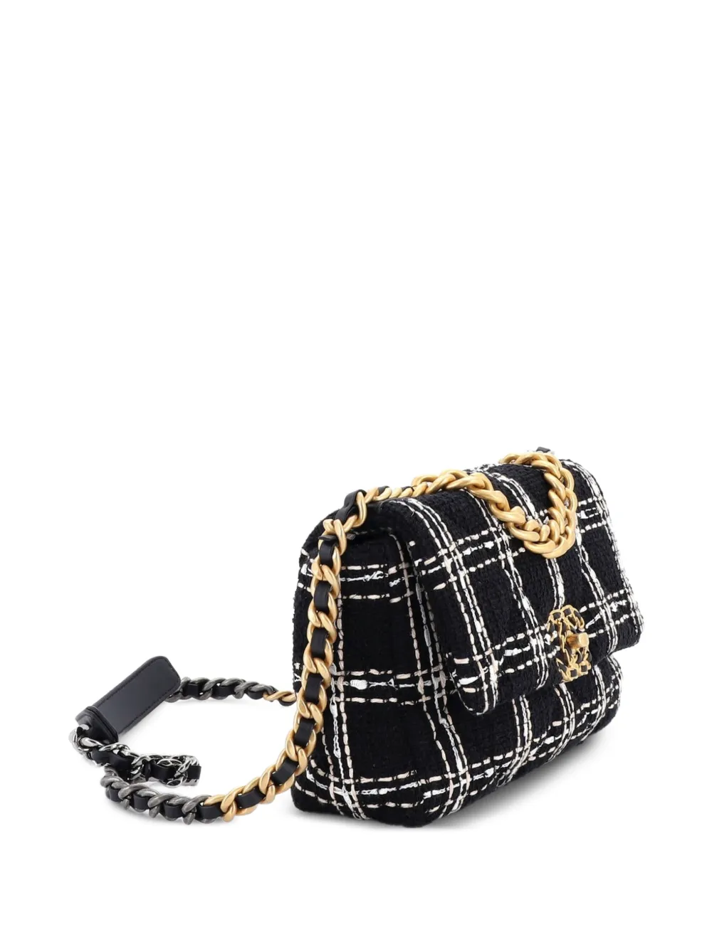 19 Flap Bag Quilted Tweed Medium Crossbody Bag