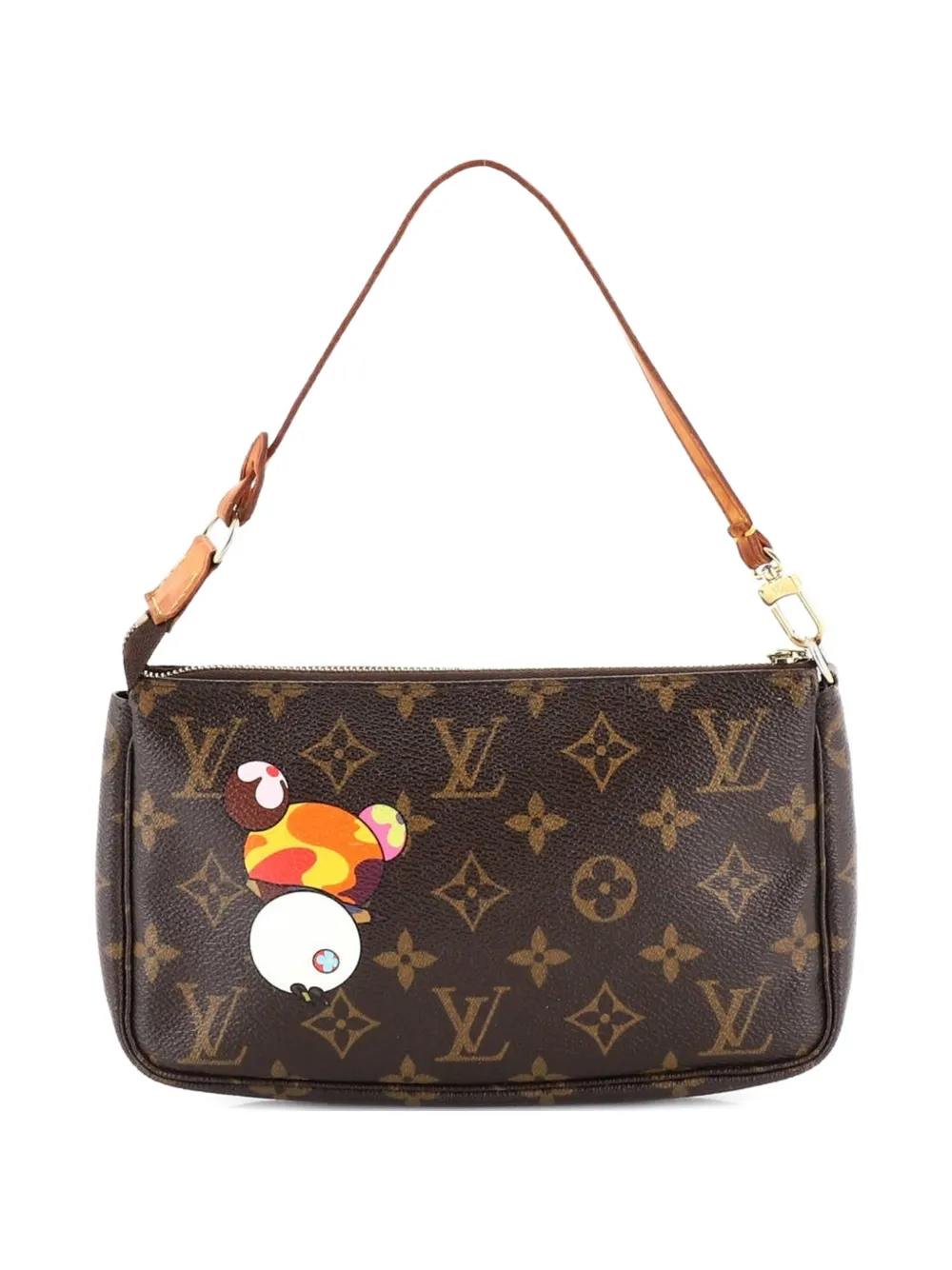 Louis Vuitton Pre-Owned Pochette Accessoires Limited Edition Monogram Murakami Panda clutch bag - Marrone