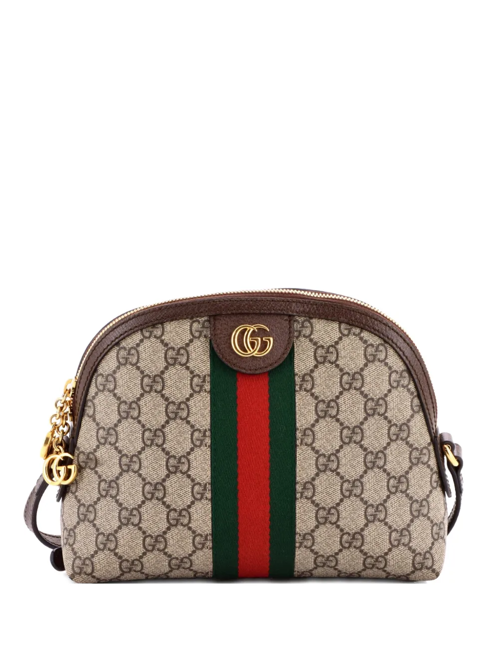 Gucci Pre-Owned Ophidia Dome GG Coated Canvas Small shoulder bag - Marrone