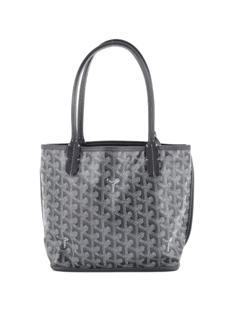 Goyard Pre-Owned Anjou Reversible Tote Coated Canvas Mini satchel