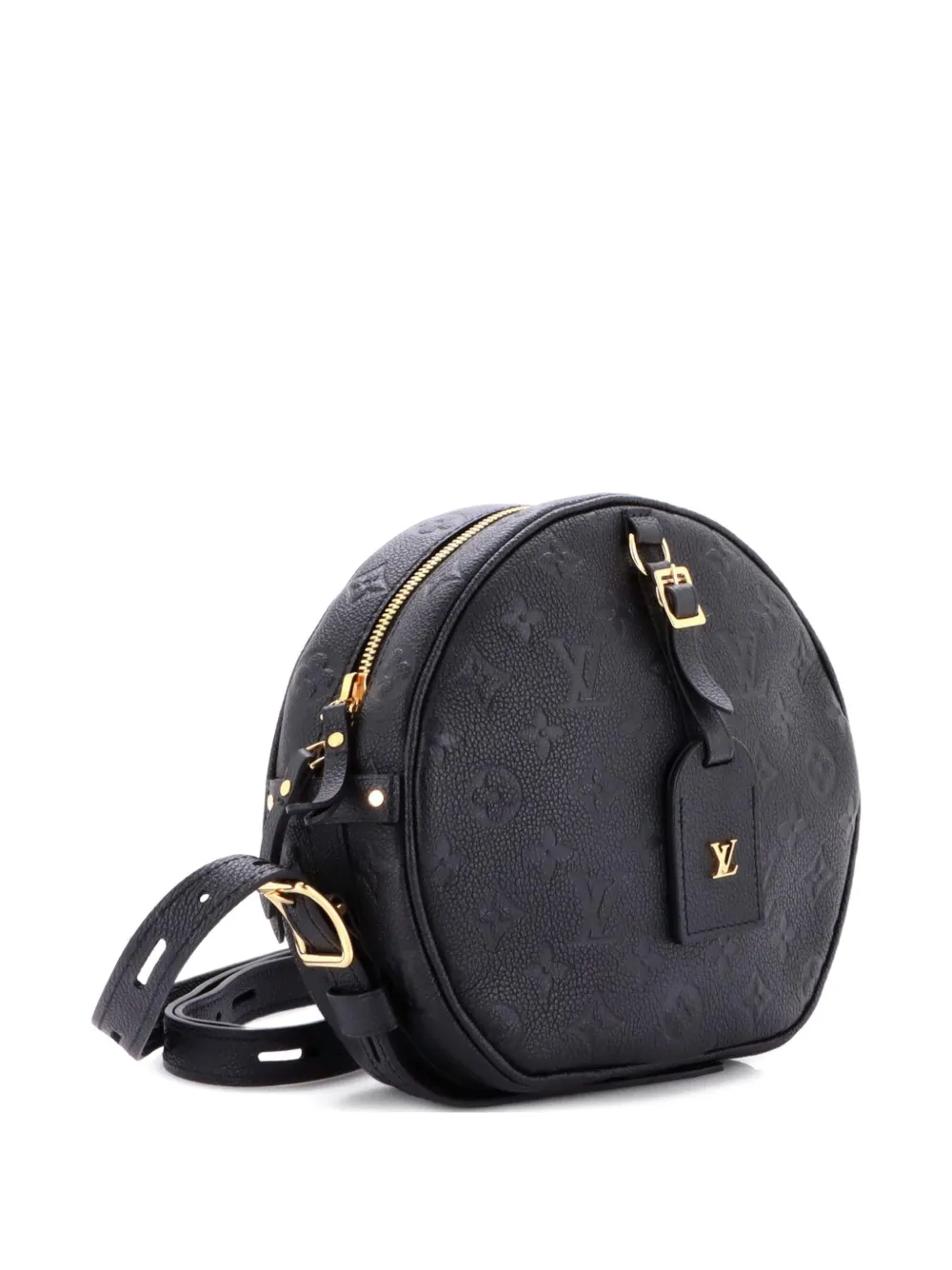 Louis Vuitton Pre-Owned Boite Chapeau Souple Bag Monogram Empreinte Leather MM crossbody bag - Nero