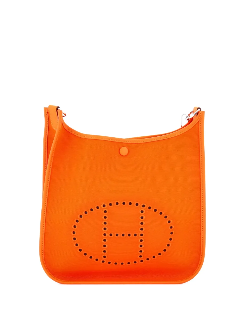 Hermès Pre-Owned Neo Evelyne Bag Toile and Leather PM crossbody bag - Arancione