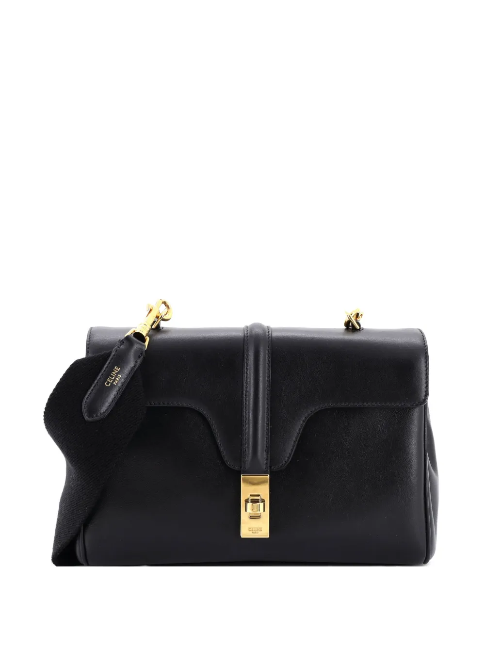 Celine Pre-Owned Soft 16 Bag Smooth Calfskin Teen shoulder bag - Nero