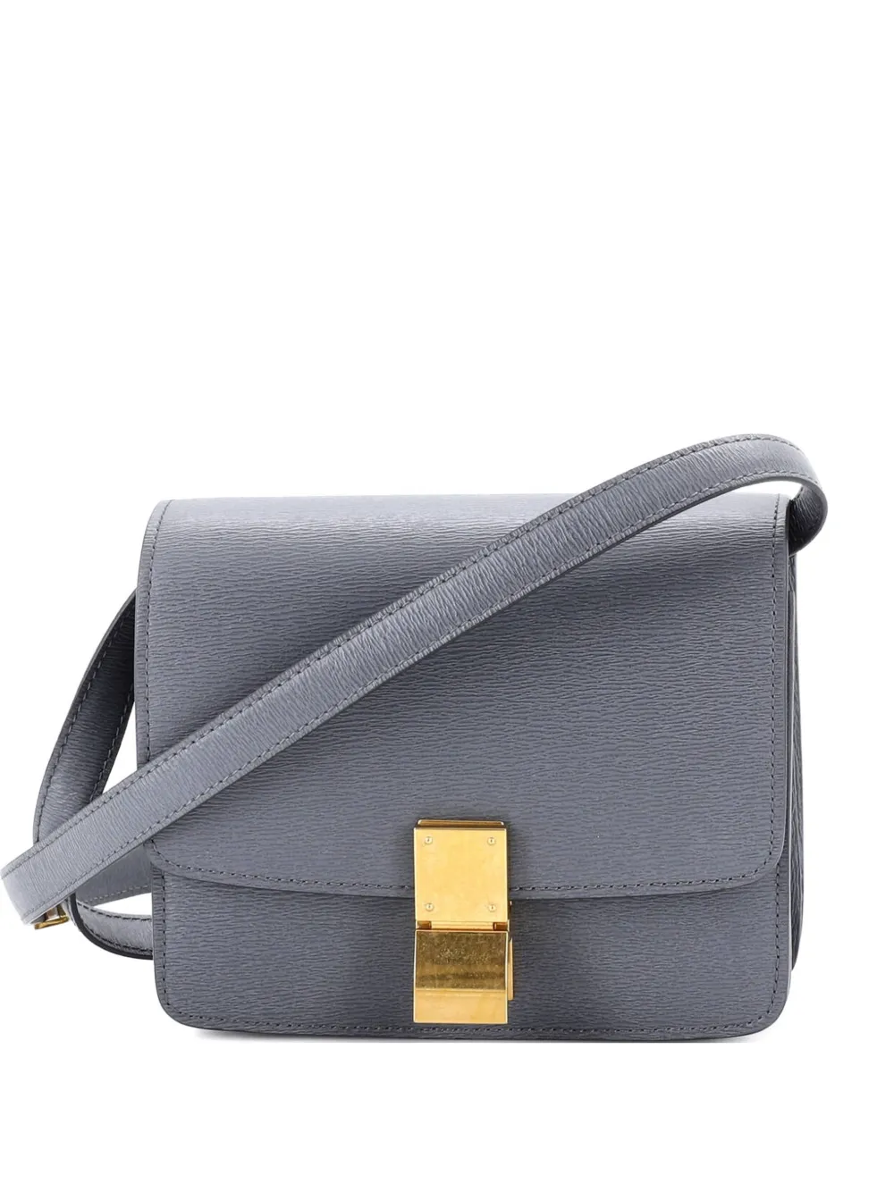 Celine Pre-Owned Classic Box Bag Grainy Leather Teen shoulder bag - Grigio