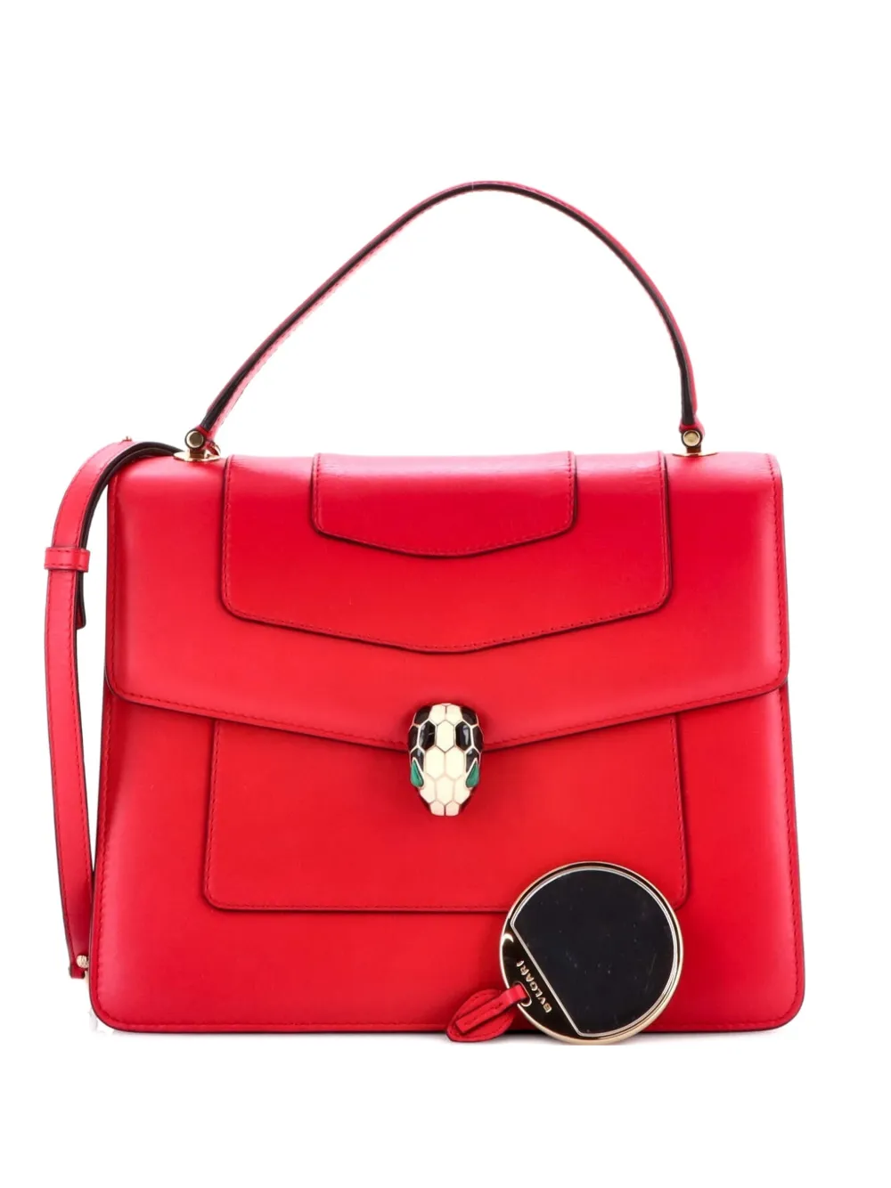 Bvlgari Pre-Owned Serpenti Forever Top Handle Bag Leather Medium satchel - Rosa