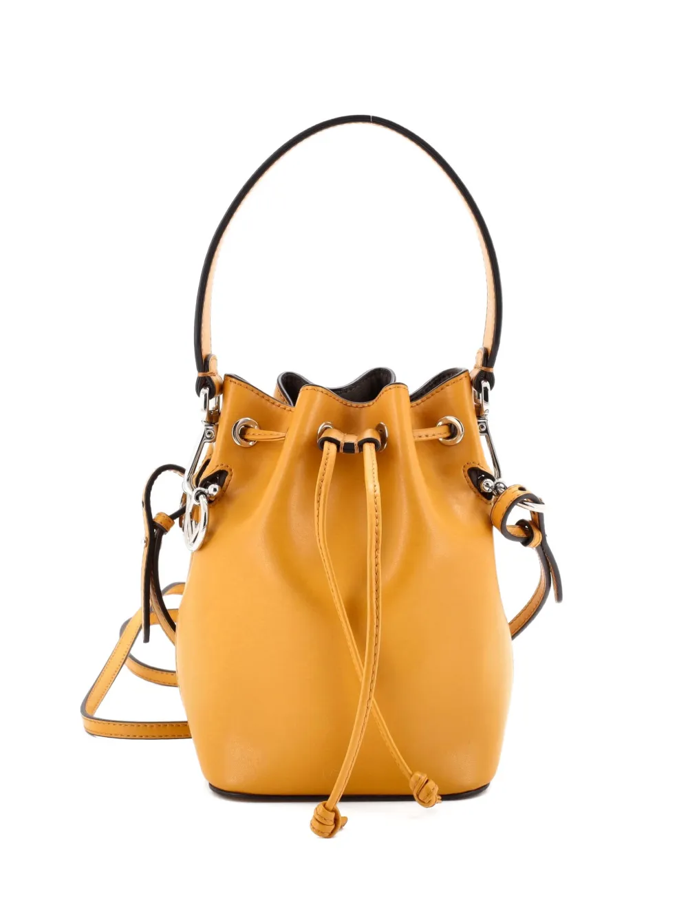 Fendi Pre-Owned Mon Tresor Leather Mini bucket bag - Giallo