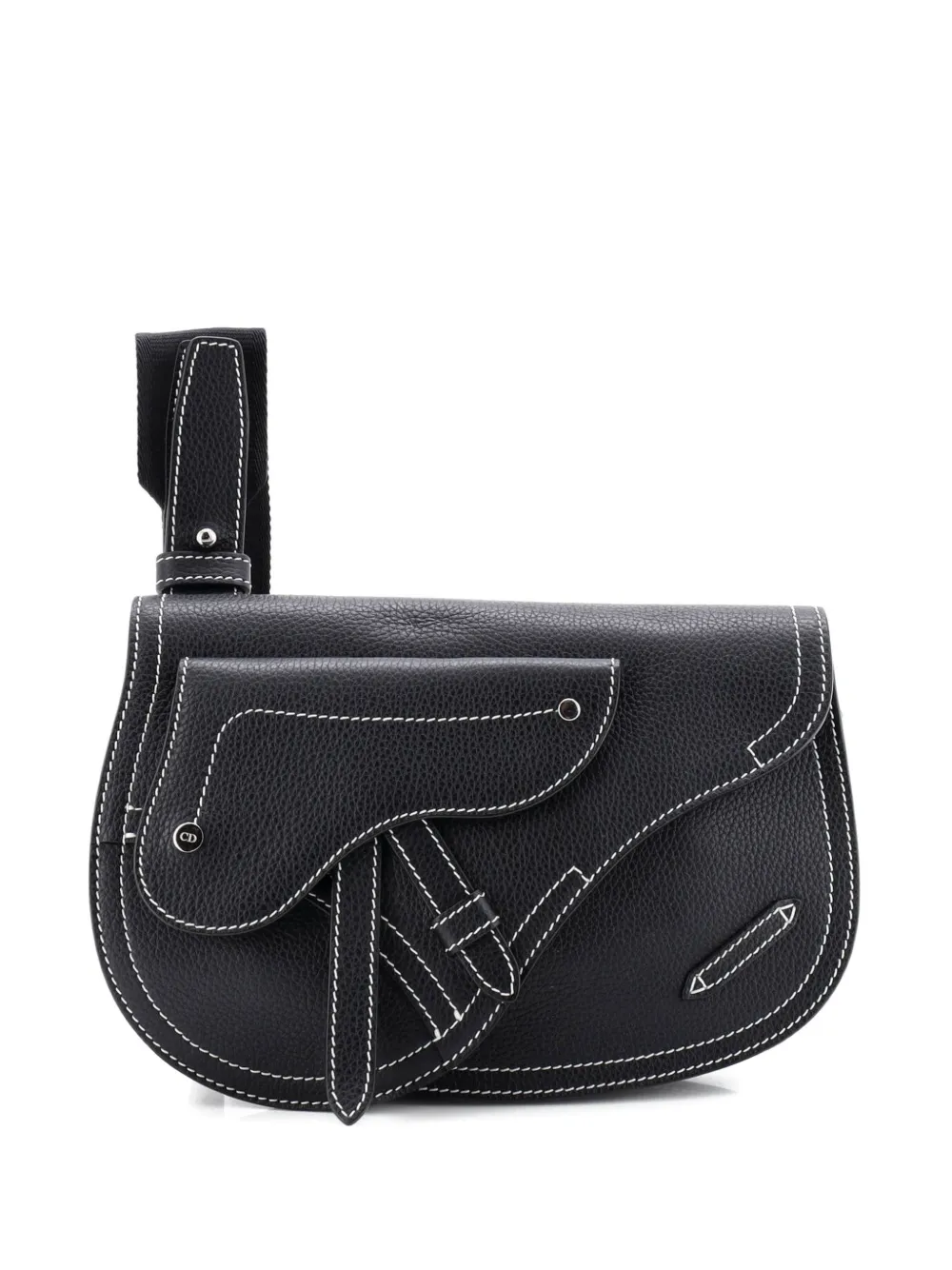 Christian Dior Pre-Owned Saddle Messenger Pouch Leather crossbody bag - Nero