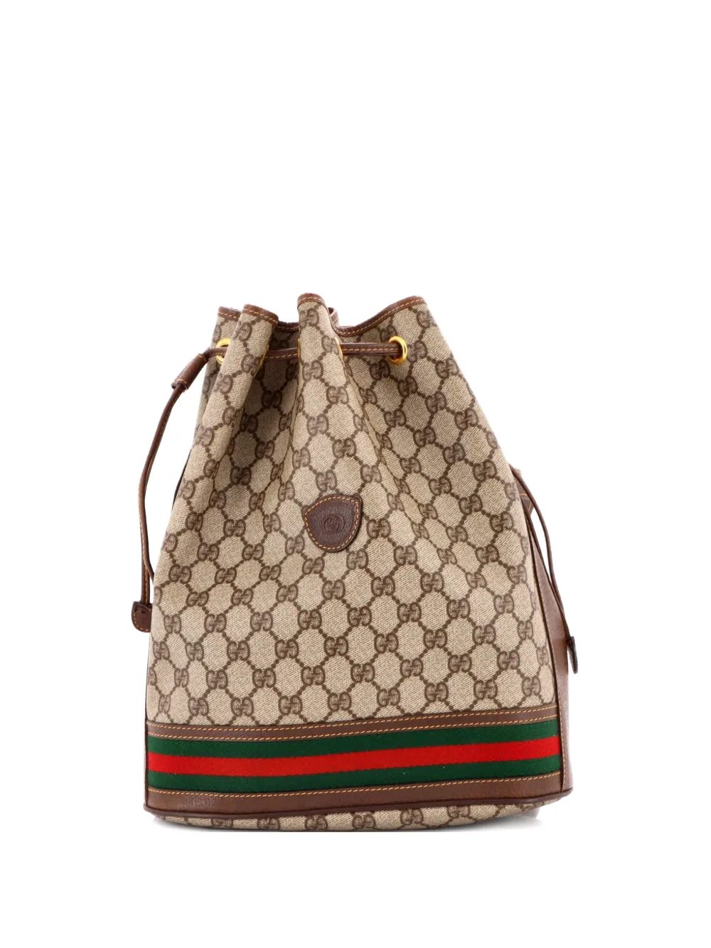Gucci Pre-Owned Ophidia GG Coated Canvas Medium bucket bag - Marrone