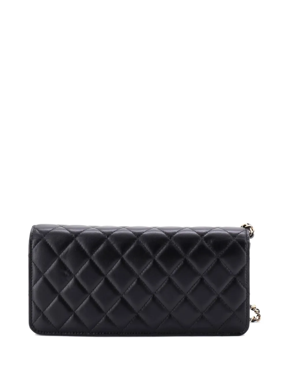 Pearl Cc Chain Flap Bag Quilted Lambskin Shoulder Bag