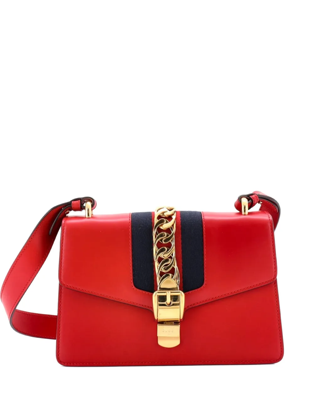 Gucci Pre-Owned Sylvie Leather Small shoulder bag - Rosso