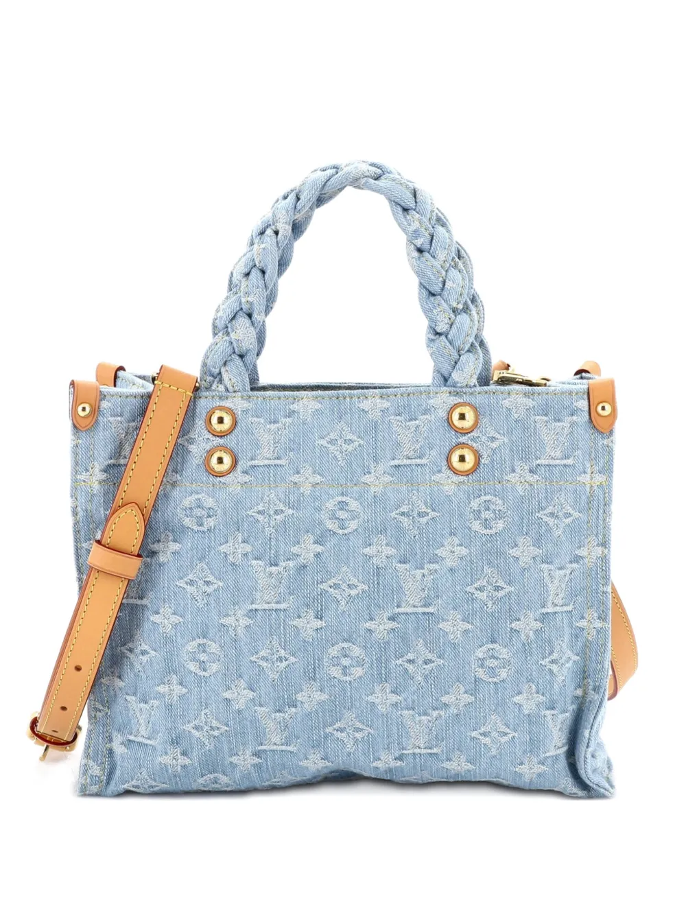 Louis Vuitton Pre-Owned Let Go Monogram Denim PM tote bag - Blu