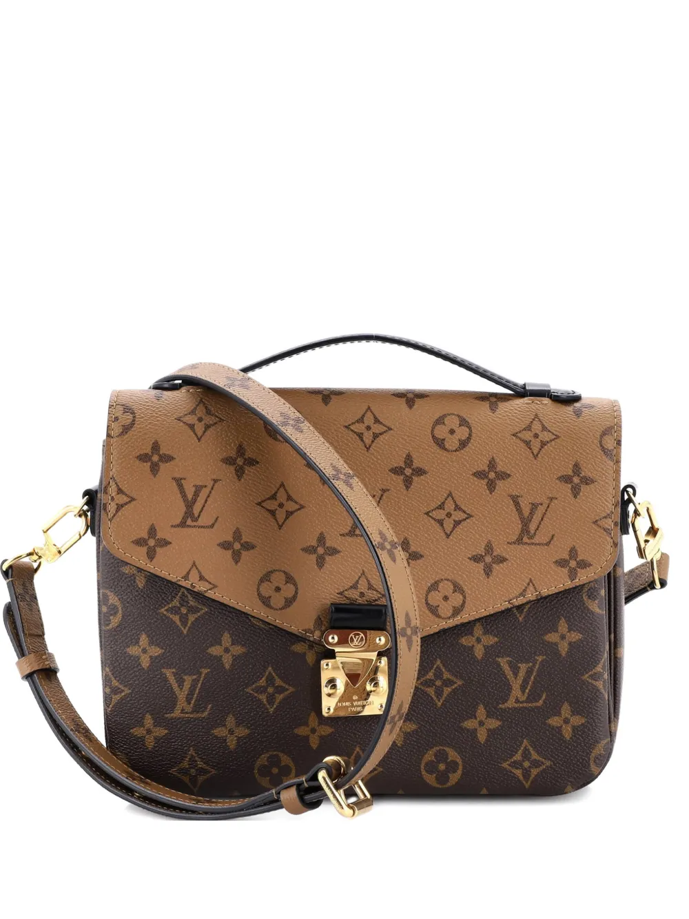 Louis Vuitton Pre-Owned Pochette Metis Umhängetasche aus Canvas mit Reverse-Monogramm - Braun
