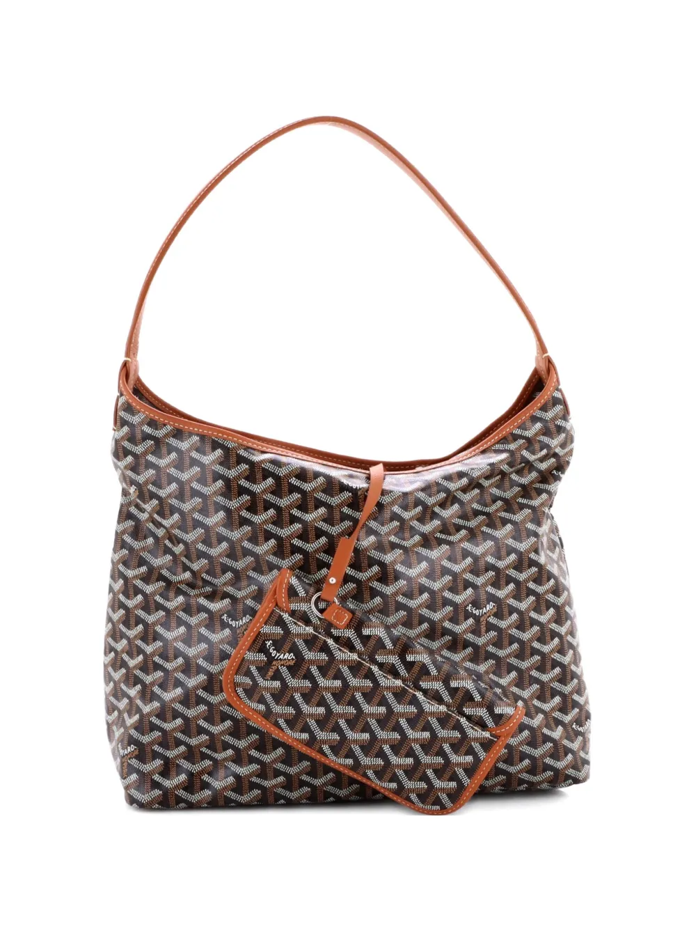 Goyard Pre-Owned Boheme Coated Canvas hobo bag - Marrone