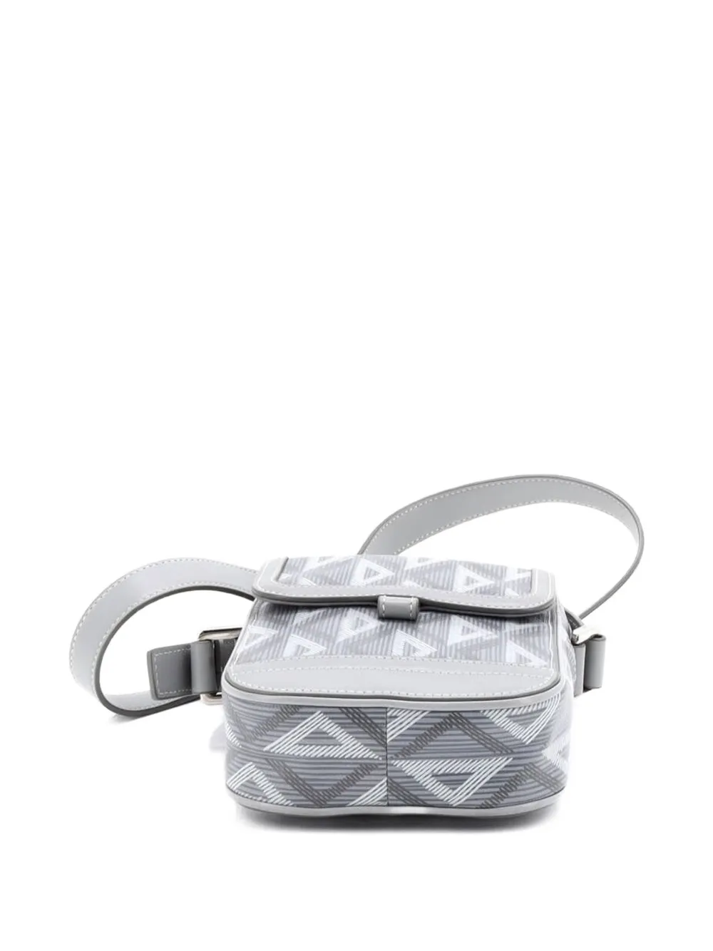 Hit The Road Messenger Bag Cd Diamond Coated Canvas And Leather Crossbody Bag