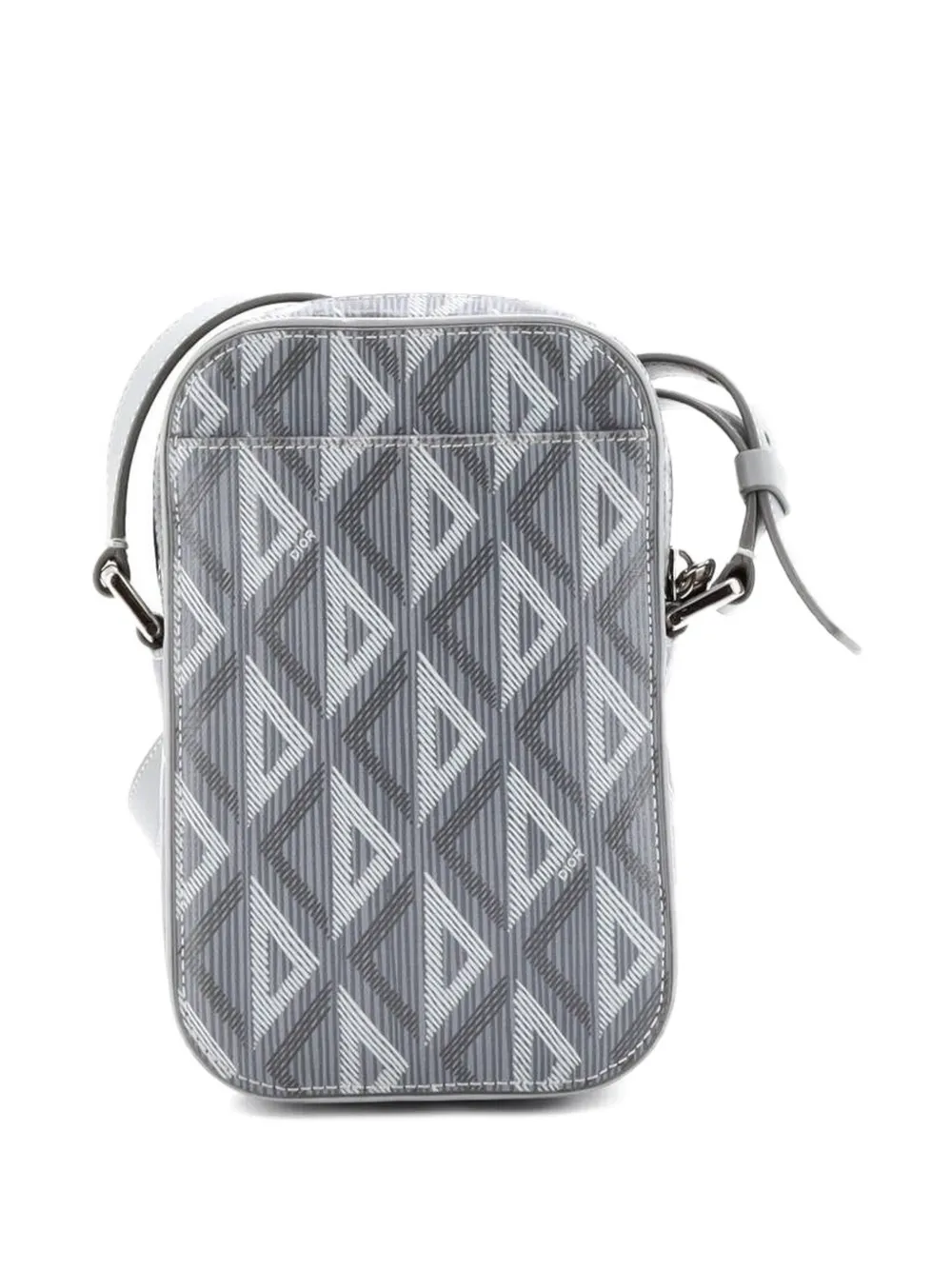 Hit The Road Messenger Bag Cd Diamond Coated Canvas And Leather Crossbody Bag