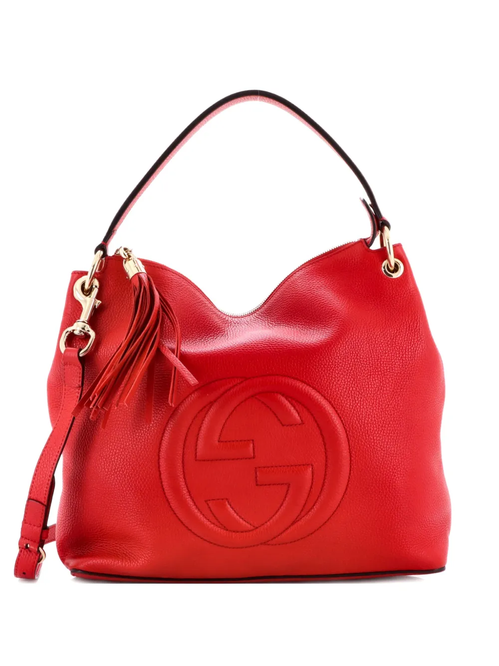 Gucci Pre-Owned Soho Convertible Leather Large hobo bag - Rosso