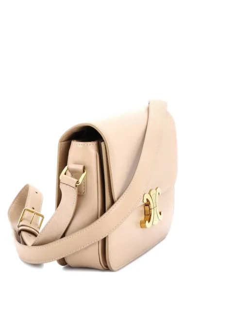 Celine Pre-Owned Triomphe Shoulder Bag Smooth Calfskin Medium crossbody bag